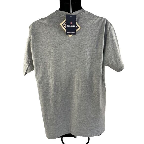 New Mens Fanatics Milwaukee Brewers Cooperstown Collection T-Shirt Sz L NWT Gray - Picture 3 of 6